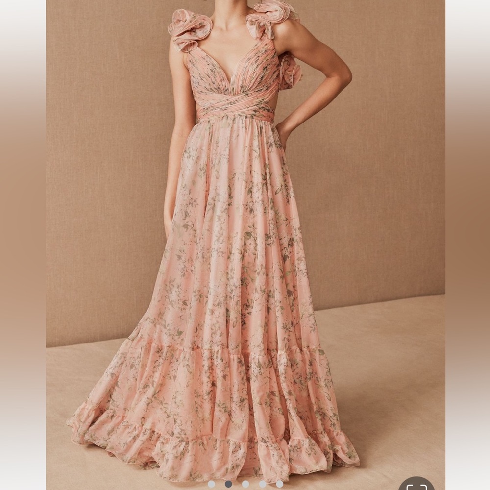 Mac duggal floral Indy chiffon gown